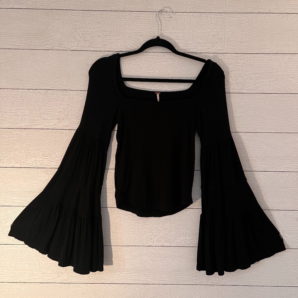 Free People Bell Sleeve Shirt